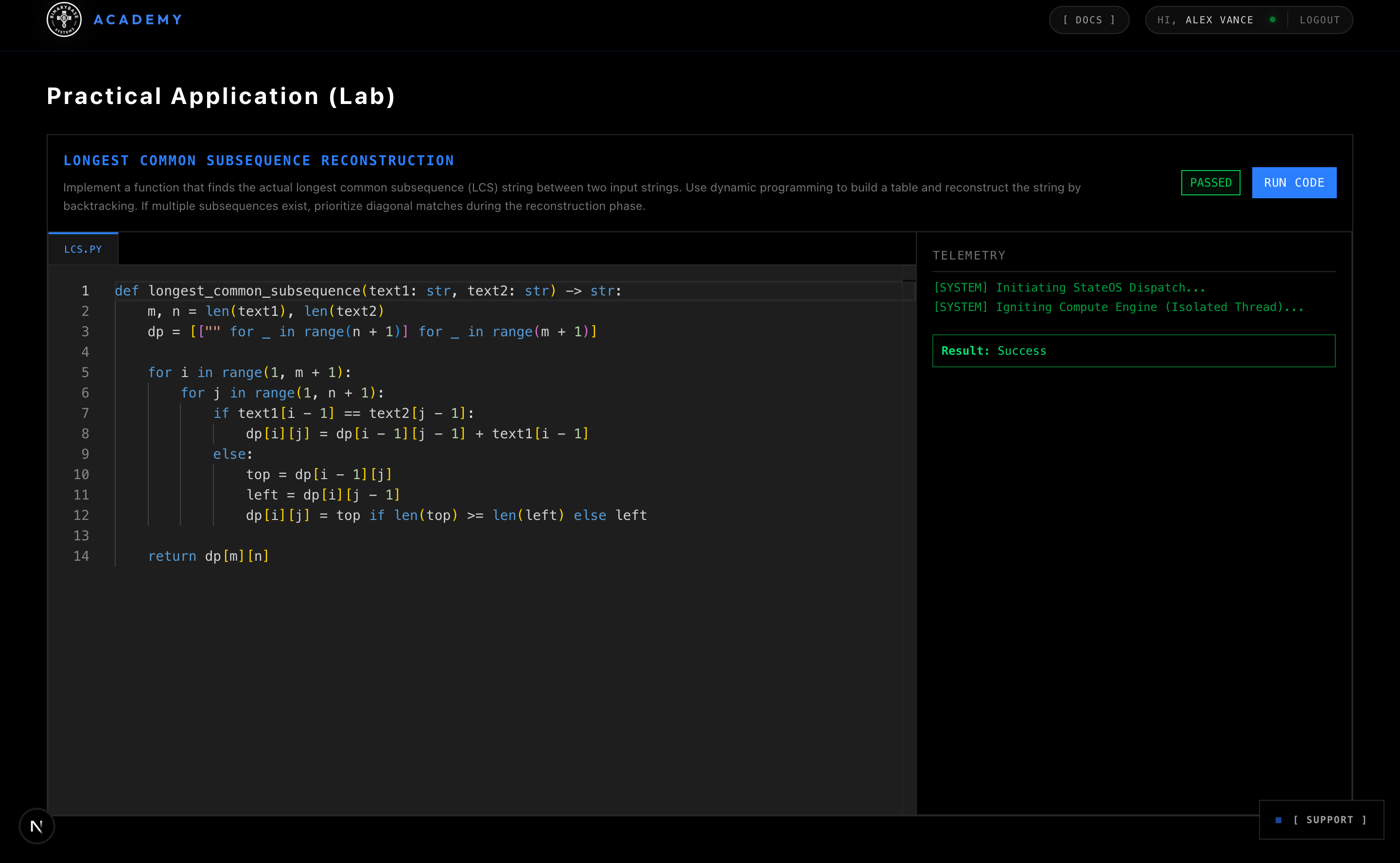 Interactive Lab Coding Sandbox