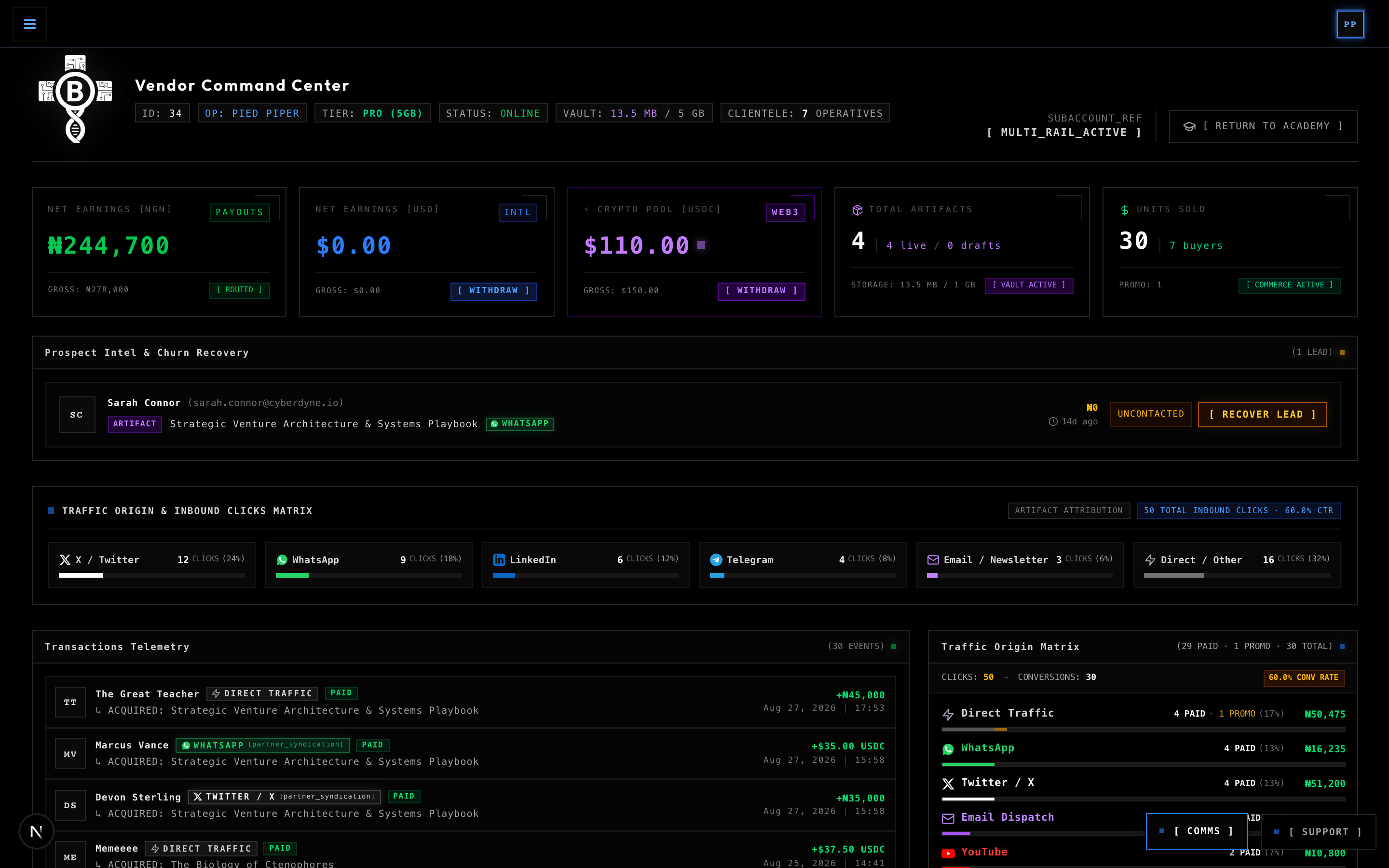 Comms Broadcast Terminal with Active Dispatch Alert